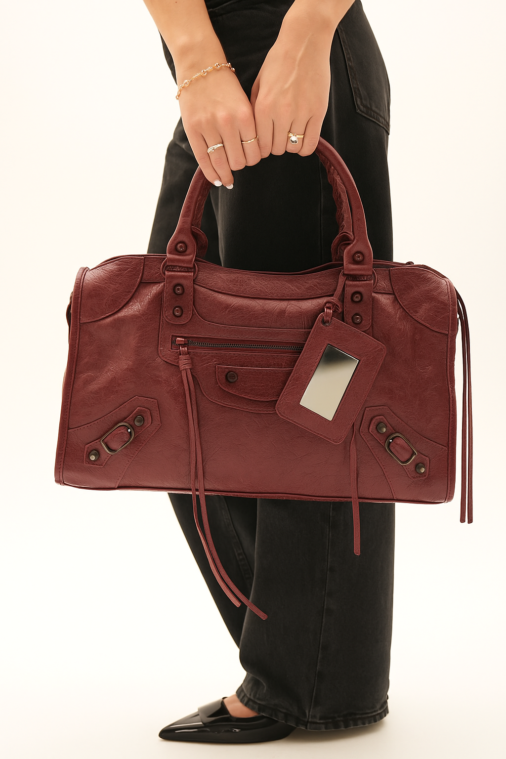 It girl bag - Wine Red